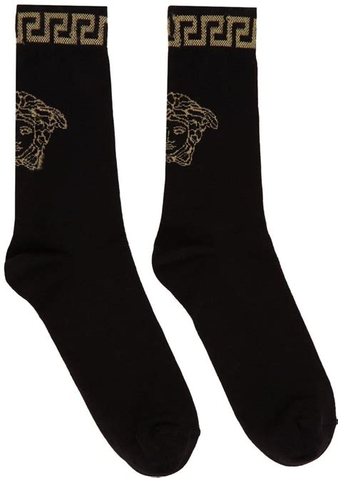 versace socks women|Versace socks black and gold.